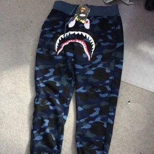 Bathing ape shark logo sweats